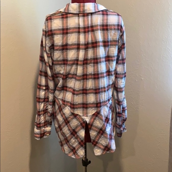Sam Edelman plaid shirt with zipper shoulders - Picture 9 of 10